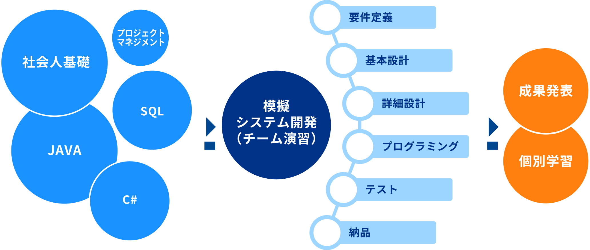 新入社員研修イメージ図